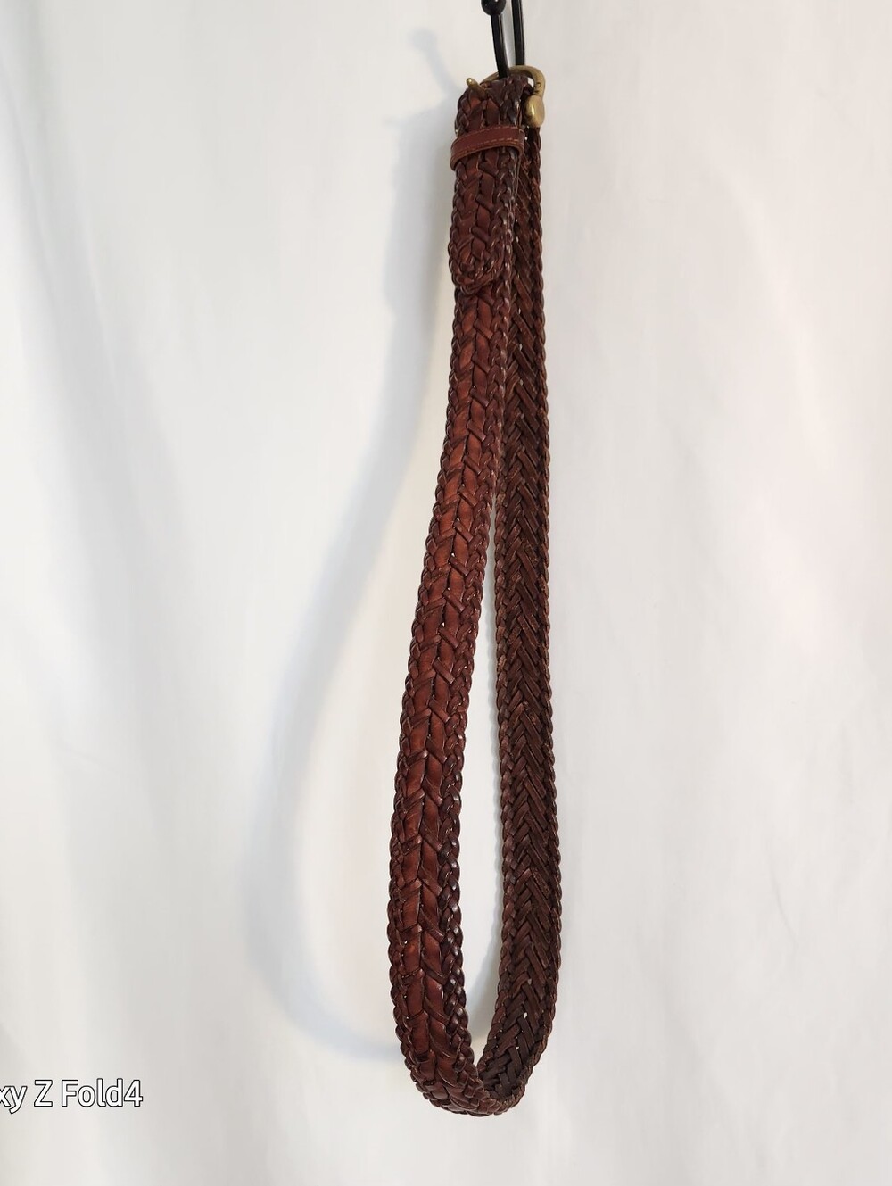 Brown Braided Leather Belt CK - Picture 8 of 9